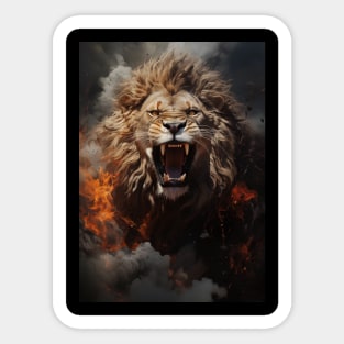 Lion Roar Sticker